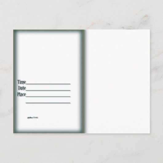 Halloween Postcard Einladung (Rückseite)