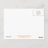 Halloween Postcard Hexenkürbis Postkarte (Rückseite)