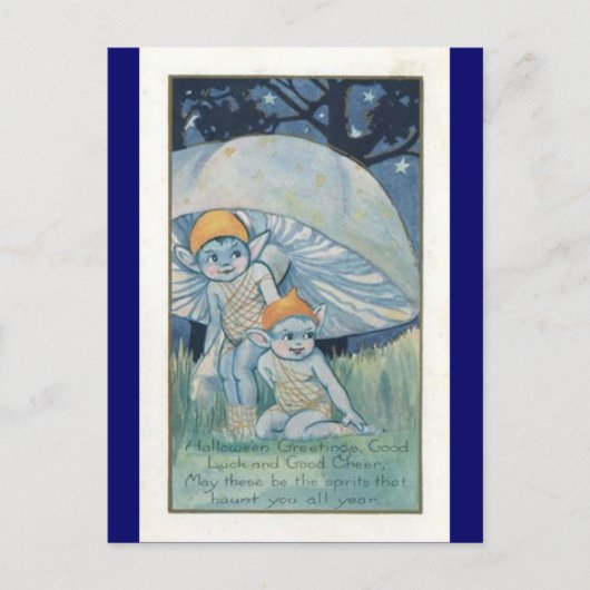 halloween postcard postkarte (Vorderseite)