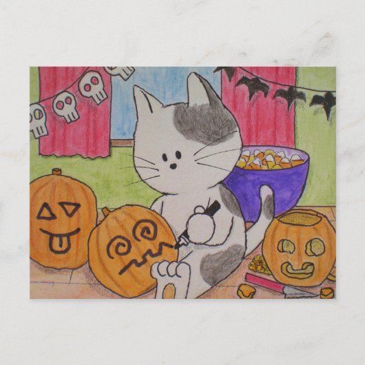 Halloween Postcard "Shortcut" Postkarte (Vorderseite)