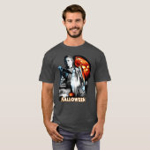 Halloween Poster Collage Junge T-Shirt (Vorne ganz)