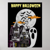 Halloween-Poster für Spuk Haus und fliegende Flede Poster (Vorne)