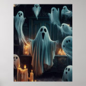 Halloween-Poster für Spuk Haus und fliegende Flede Poster (Vorne)
