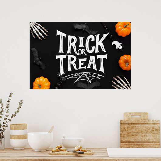 Halloween-Poster für Trick oder Treat Poster (Küche)