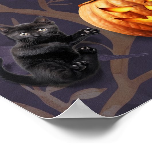 Halloween Poster - Ideal für Trick- oder Treatdeko (Ecke)