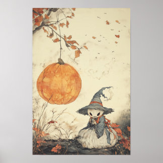 Halloween Poster im koreanischen Malstil