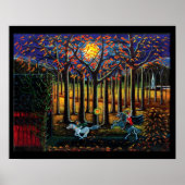Halloween, Poster, kopflos, Pferd, Wald Poster (Vorne)