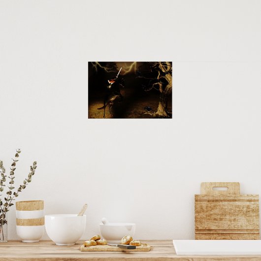 Halloween-Poster ohne Kopf Poster (Küche)