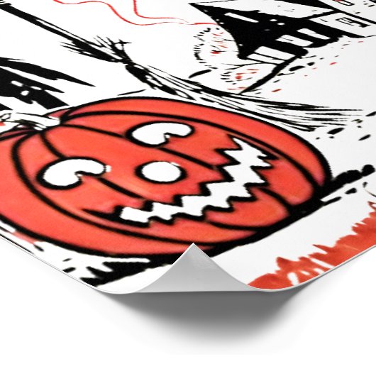 Halloween-Poster Poster (Ecke)