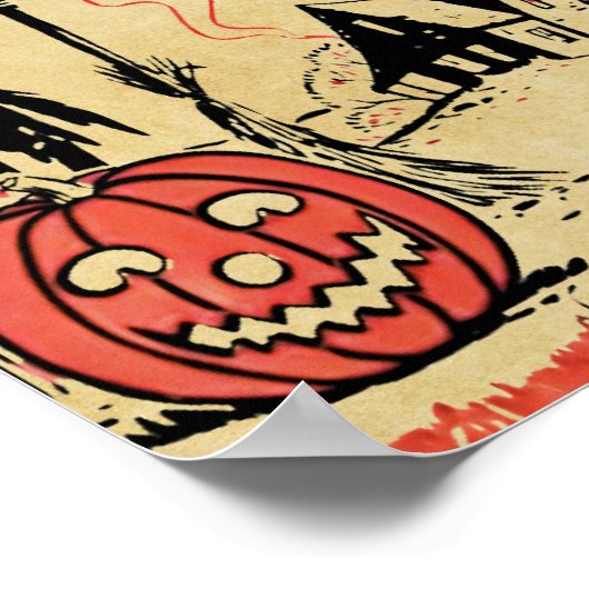 Halloween-Poster Poster (Ecke)
