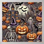 Halloween-Poster Poster (Vorne)