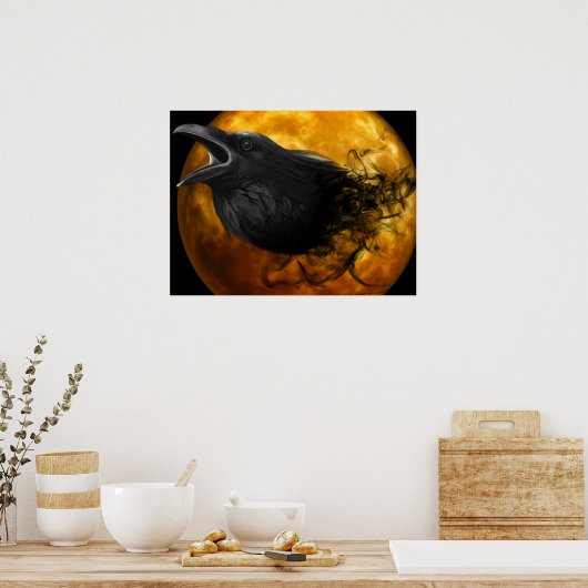 Halloween Poster-Raven Poster (Küche)