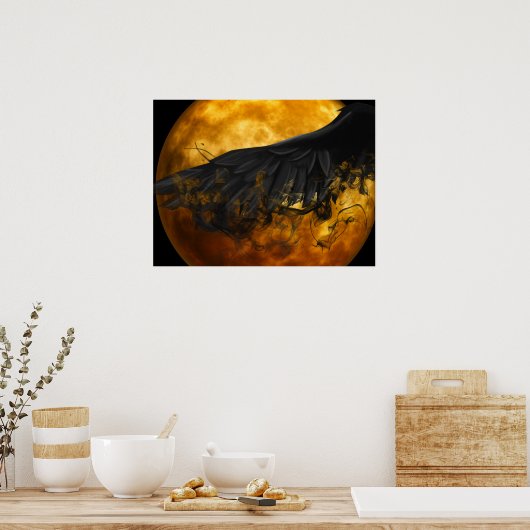 Halloween Poster-Raven Poster (Küche)