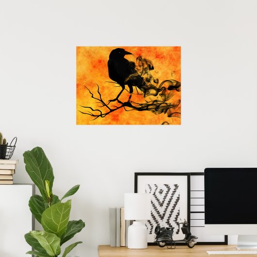 Halloween Poster-Raven Poster (Heimbüro)