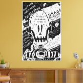 Halloween-Posterdesign Leinwanddruck (Insitu (Wohnzimmer))