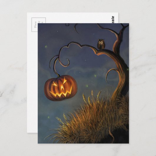 Halloween Postkarte (Vorne/Hinten)