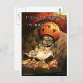 Halloween Postkarte (Vorne/Hinten)