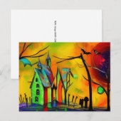 Halloween Postkarte (Vorne/Hinten)