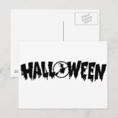 Halloween Postkarte (Vorne/Hinten)