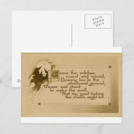 Halloween Postkarte (Vorne/Hinten)