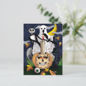 Halloween Postkarte (Stehend Vorderseite)