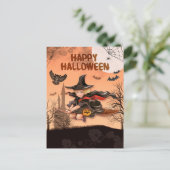 Halloween Postkarte (Stehend Vorderseite)
