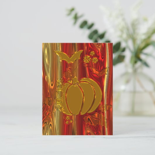 Halloween Postkarte (Stehend Vorderseite)