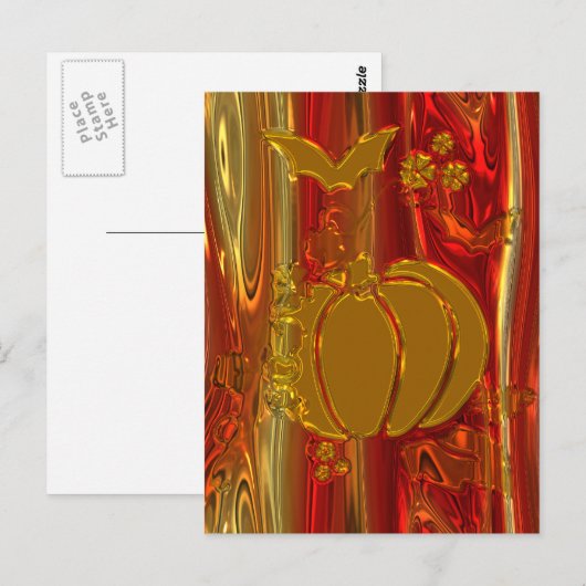 Halloween Postkarte (Vorne/Hinten)