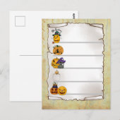 Halloween Postkarte (Vorne/Hinten)