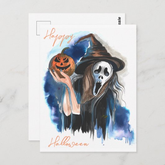 Halloween Postkarte (Vorne/Hinten)