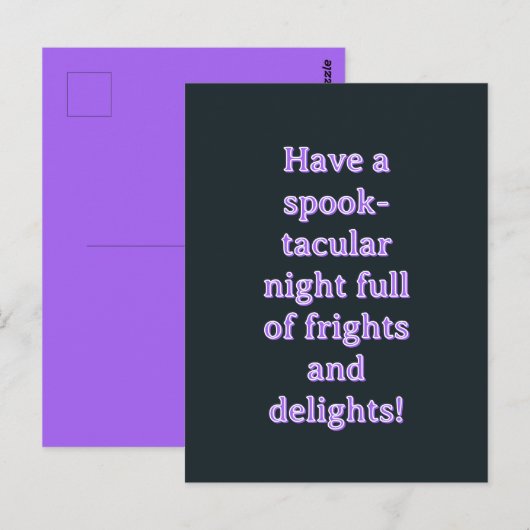 Halloween Postkarte (Vorne/Hinten)