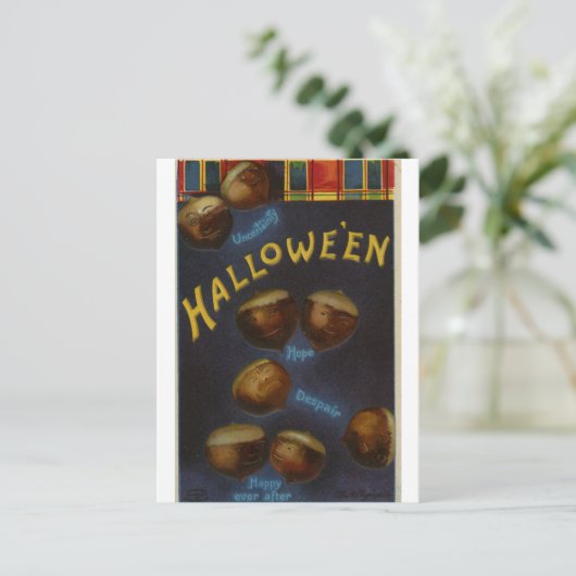 Halloween Postkarte (Stehend Vorderseite)