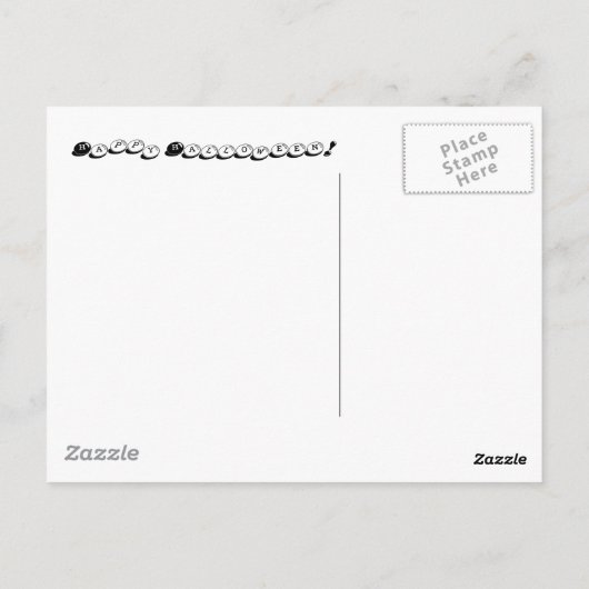 Halloween Postkarte (Rückseite)