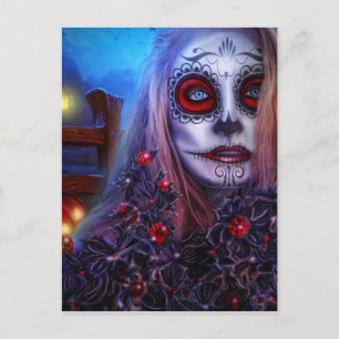 halloween postkarte