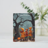 Halloween Postkarte (Stehend Vorderseite)