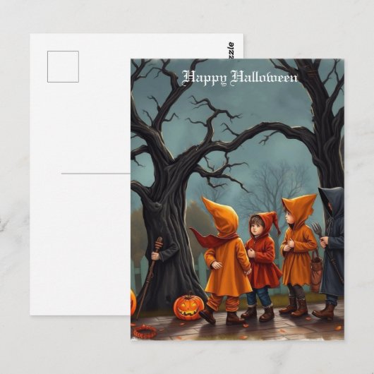 Halloween Postkarte (Vorne/Hinten)