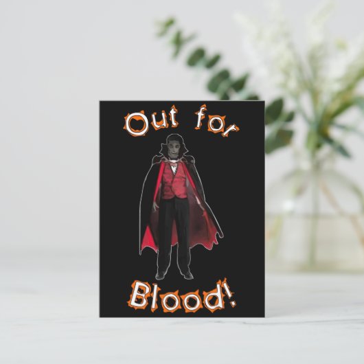 Halloween Postkarte (Stehend Vorderseite)