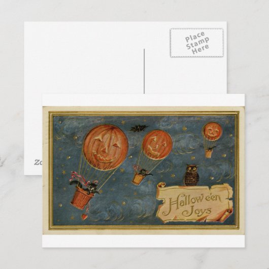 Halloween Postkarte (Vorne/Hinten)