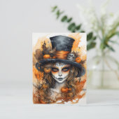 Halloween Postkarte (Stehend Vorderseite)