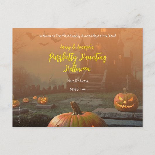 Halloween Postkarte (Rückseite)