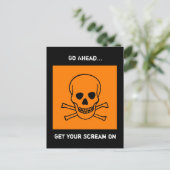 Halloween Postkarte (Stehend Vorderseite)