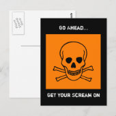 Halloween Postkarte (Vorne/Hinten)