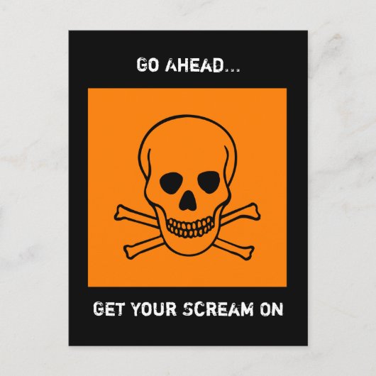 Halloween Postkarte (Vorderseite)