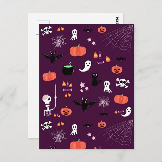 Halloween Postkarte (Vorne/Hinten)