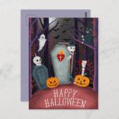 Halloween Postkarte (Vorne/Hinten)