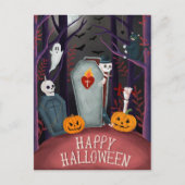 Halloween Postkarte (Vorderseite)
