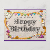 Halloween Postkarte (Vorderseite)