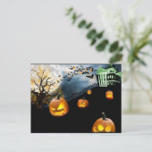 Halloween Postkarte (Stehend Vorderseite)
