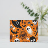 Halloween Postkarte (Stehend Vorderseite)