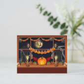 Halloween Postkarte (Stehend Vorderseite)